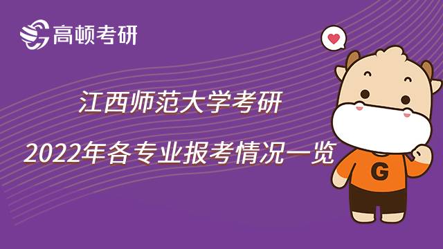 2022年江西师范大学考研各专业报考人数汇总!