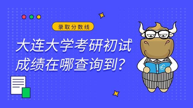 大连大学考研初试成绩查询2022