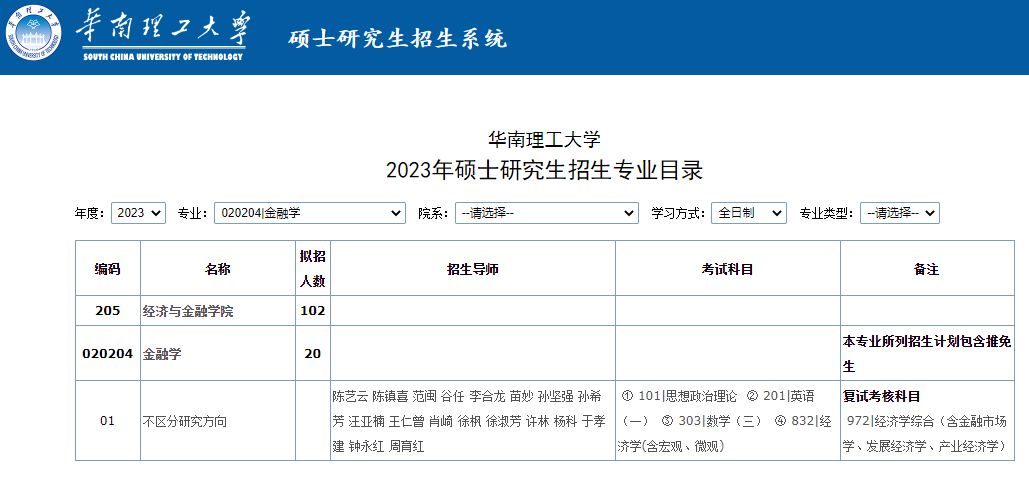 华南理工大学考研大纲在哪看?