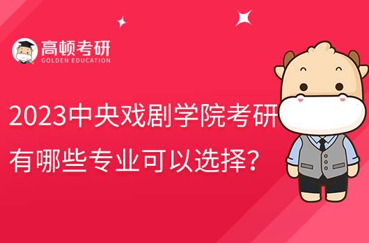 2023中央戏剧学院考研有哪些专业可以选择？含复试科目