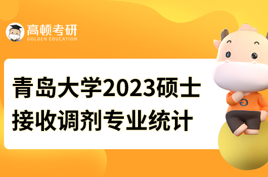青岛大学2023年硕士拟接收调剂专业统计表