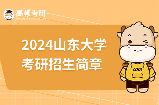 2024山东大学考研招生简章