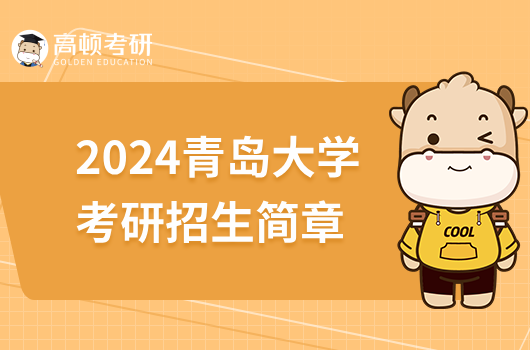 2024青岛大学考研招生简章