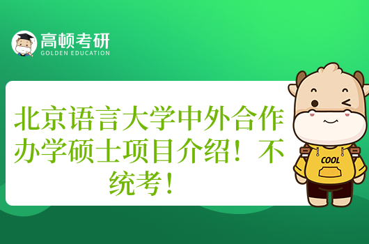 北京语言大学中外合作办学硕士项目介绍！不统考！