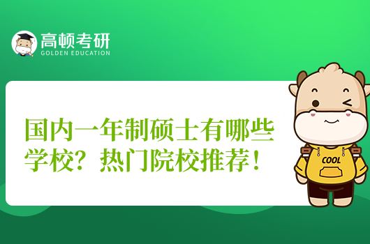 国内一年制硕士有哪些学校?热门院校推荐!