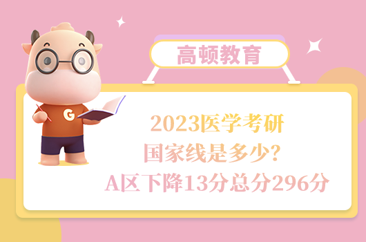 2023医学考研国家线