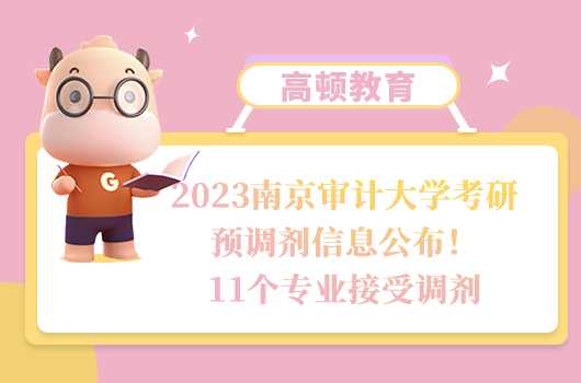 2023南京审计大学考研预调剂