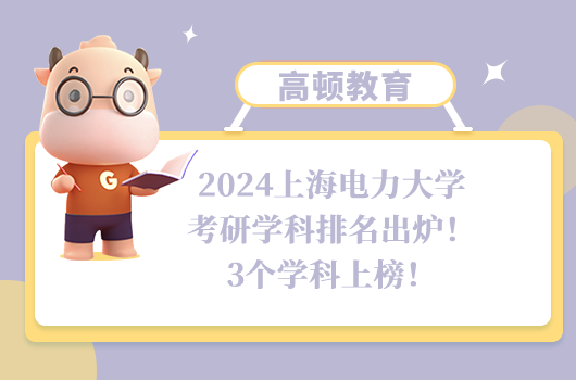 2024上海电力大学考研学科排名